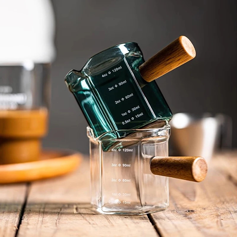 Barista Milk Jug - FOME Glass Coffee Measuring Cup Coffee