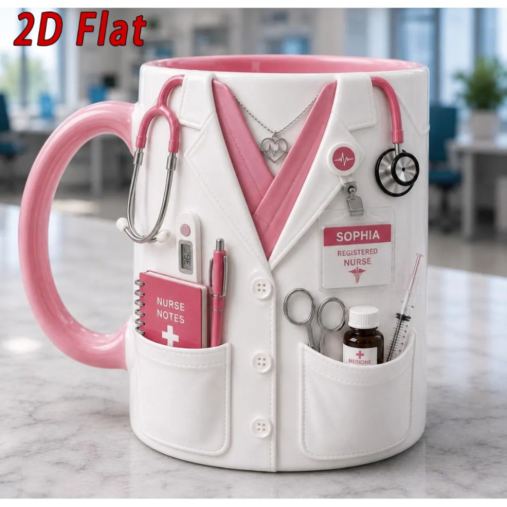 Custom Name Nurse Mug 11oz Cer - огляд і ціна Coffee Tea Name