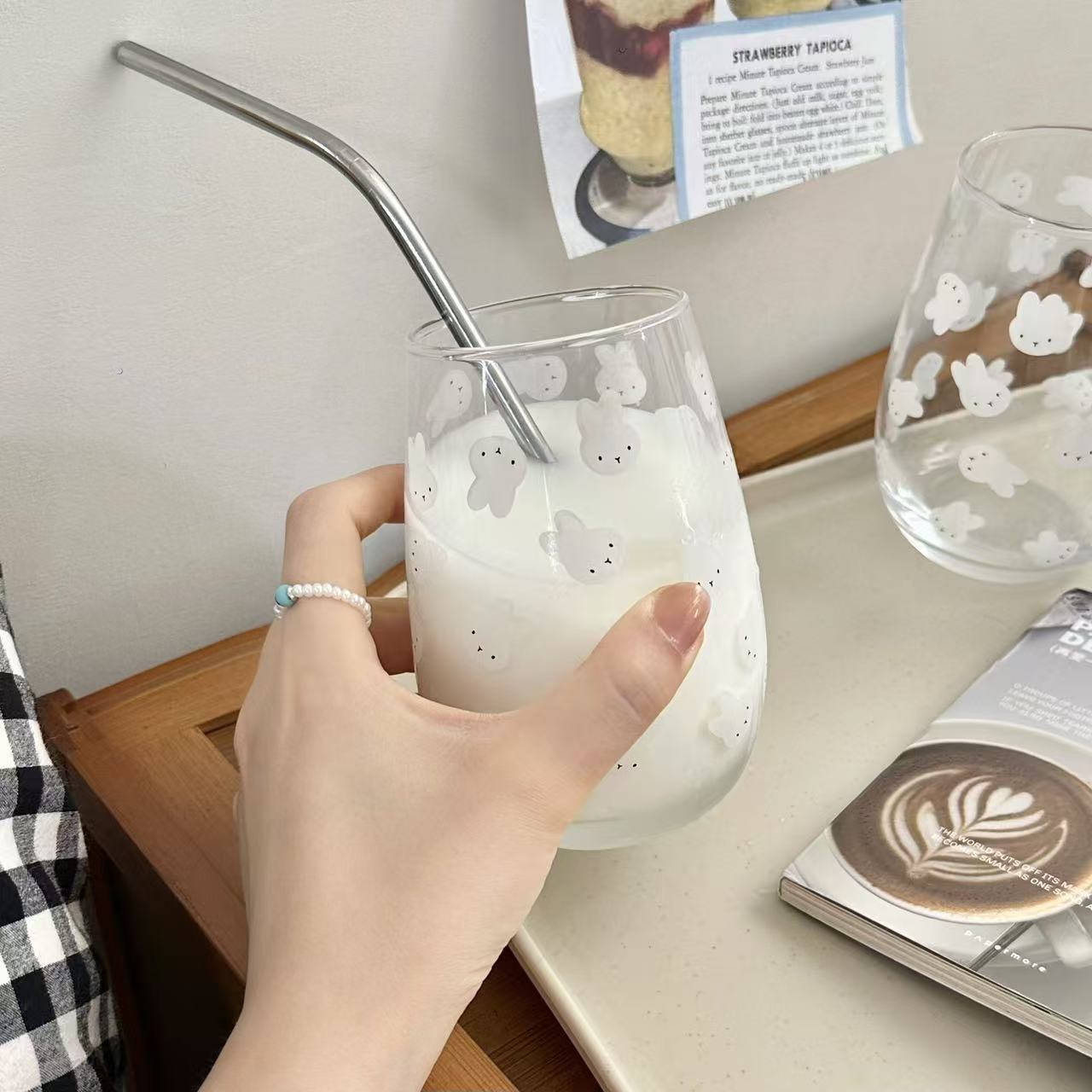 Cute Miffy Rabbit Printed Glas - огляд і ціна Coffee Tea With Milk