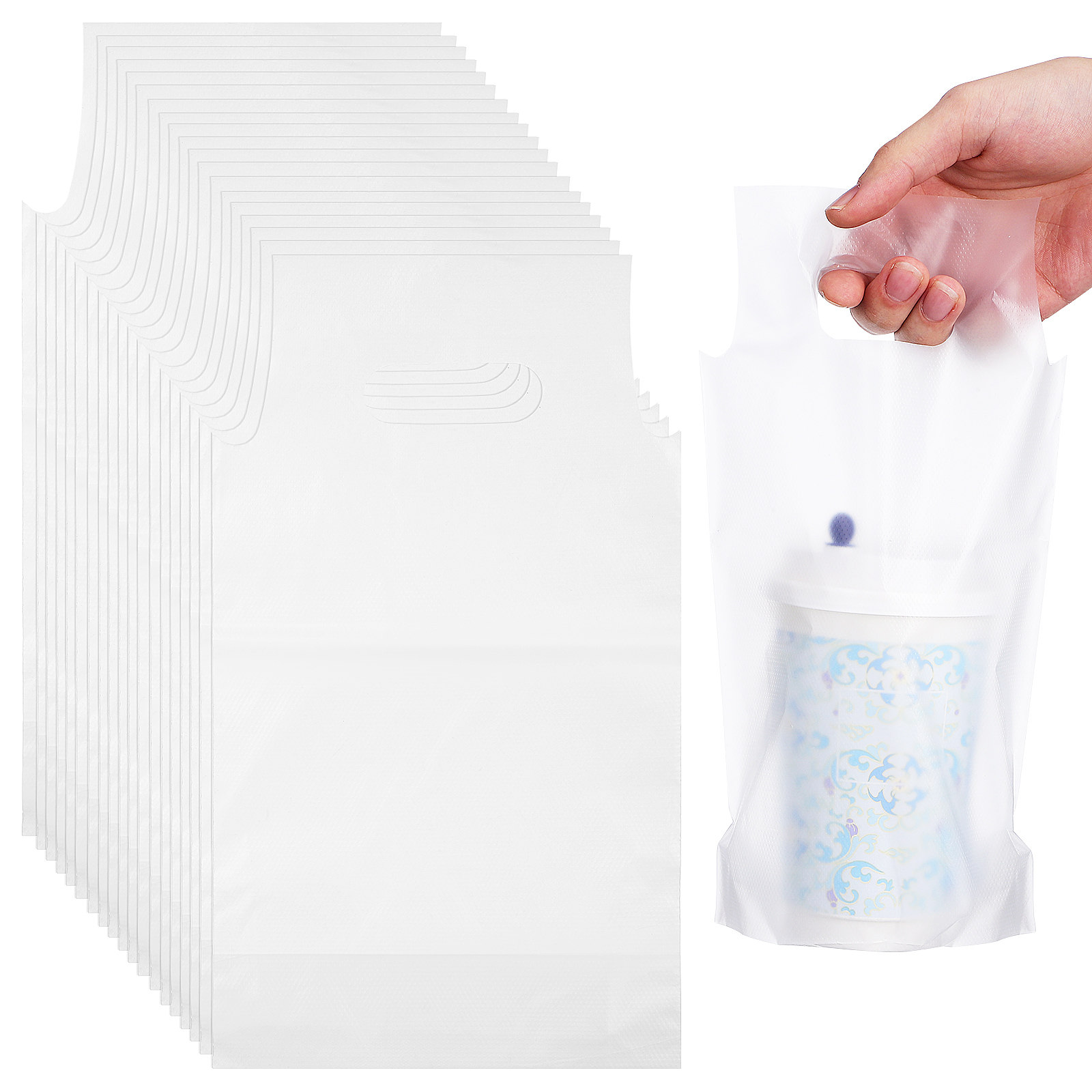 500Pcs Transparent Takeout Bev - огляд і ціна Coffee Tea With Milk