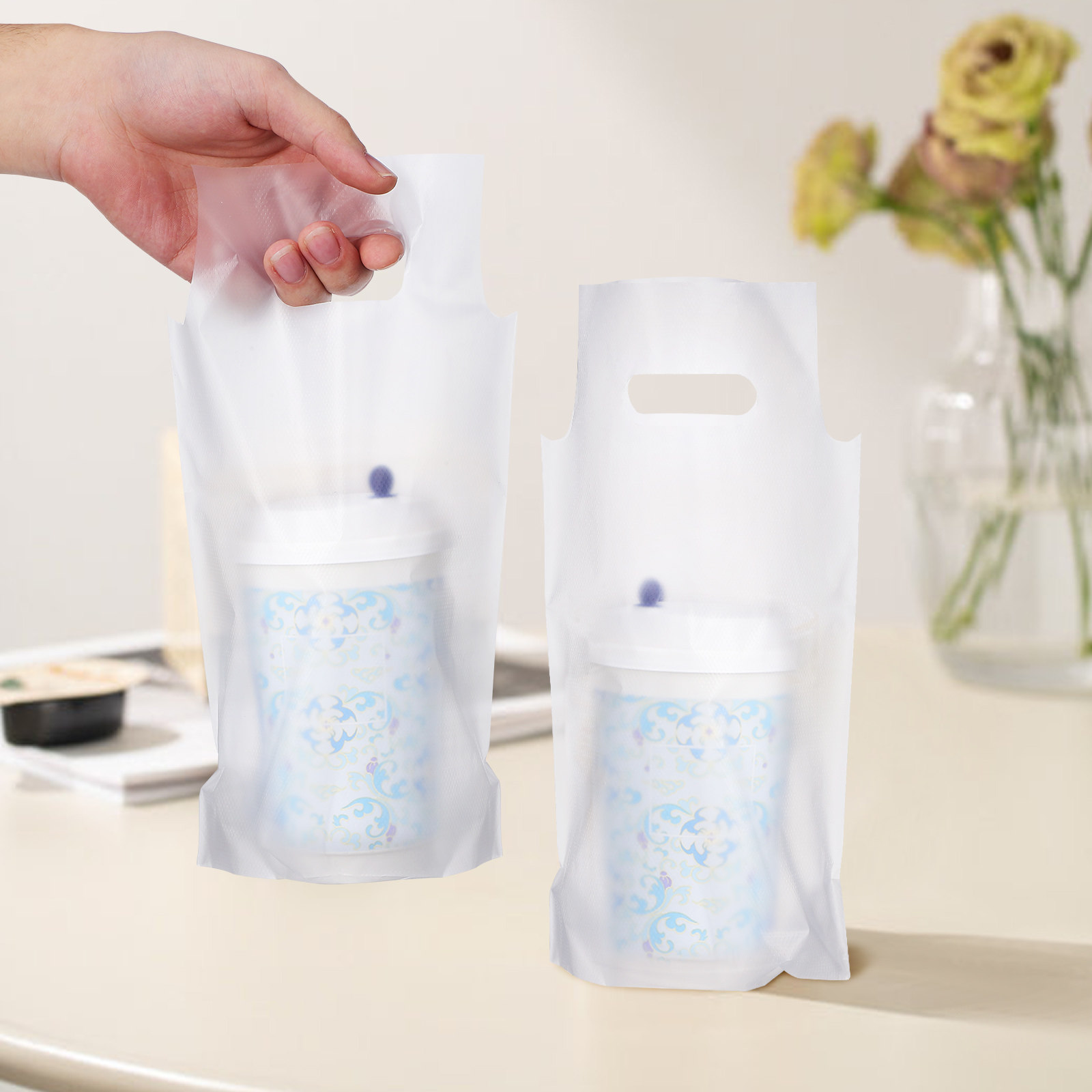 500Pcs Transparent Takeout Bev - огляд і ціна Coffee Tea With Milk