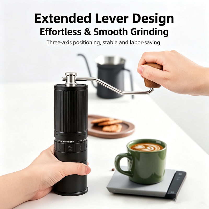Hand-Crank Coffee Grinder, Pou - огляд і ціна Burr Hand Grinder