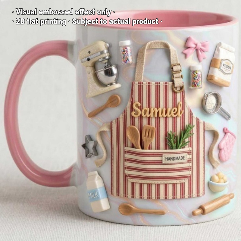 Custom Baker Mug 2D Print Pers - огляд і ціна Coffee Tea Name