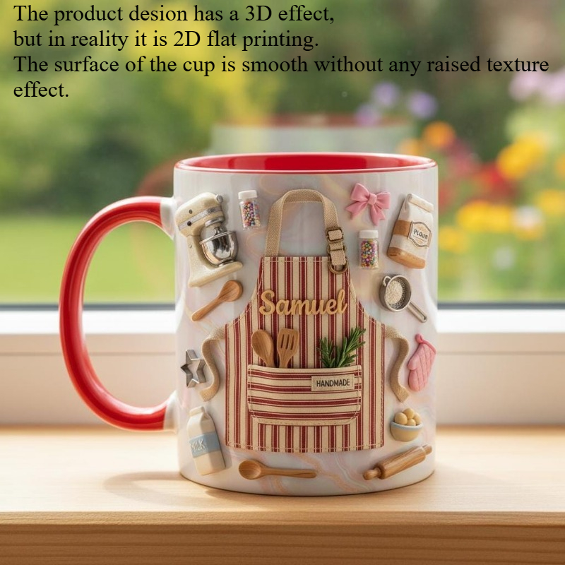 Custom Baker Mug 2D Print Pers - огляд і ціна Coffee Tea Name