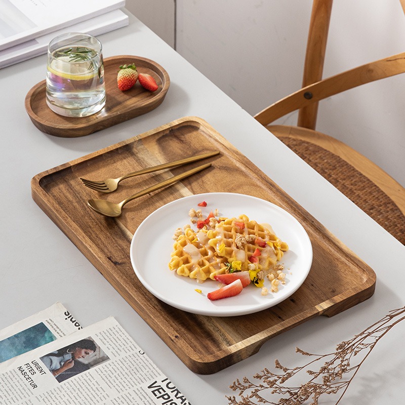Acacia Wood Coffee Tray Decora - огляд і ціна Coffee Tea And Sugar Set