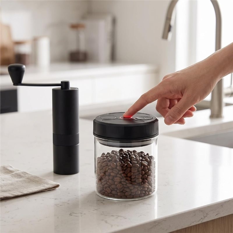 Automatic Vacuum Coffee Canist - огляд і ціна Coffee Tea Sugar