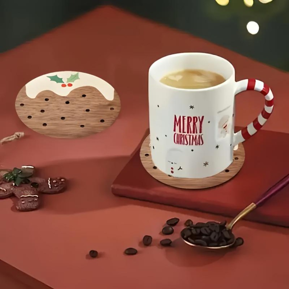 Wooden Cup Coasters Set Puddin - огляд і ціна Coffee Tea And Sugar Set