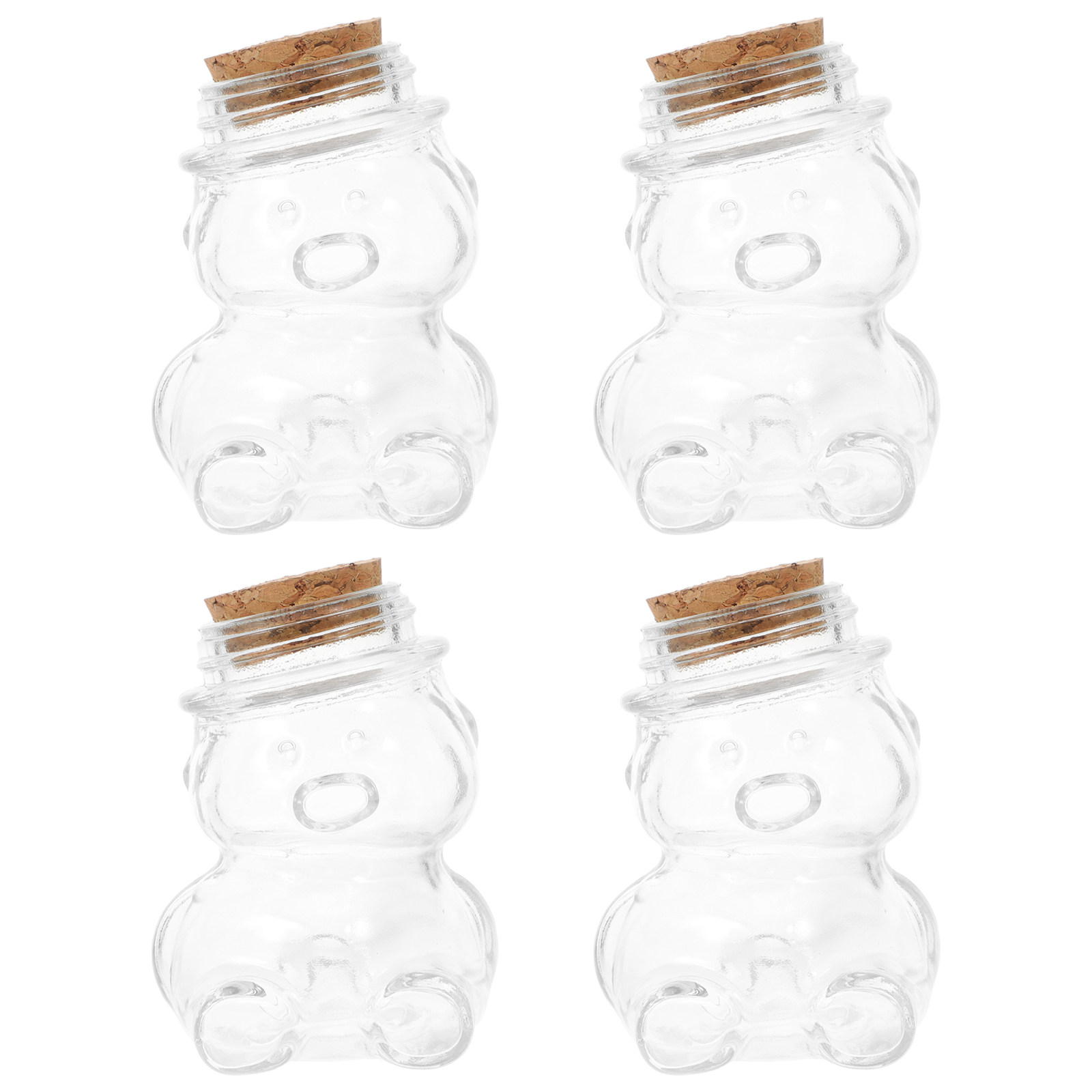 4Pcs Transparent Glass Candy J - огляд і ціна Coffee Tea And Sugar Set
