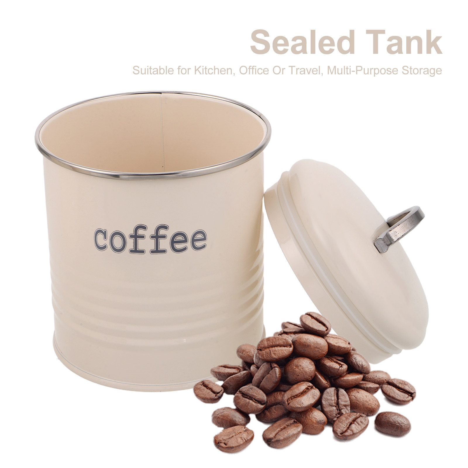 3Pcs Sealed Coffee Bean Contai - огляд і ціна Coffee Tea Sugar